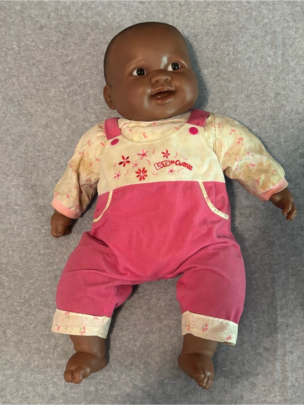 JC Toys Lots To Cuddle African American 20” Baby Doll with Soft Cloth Body